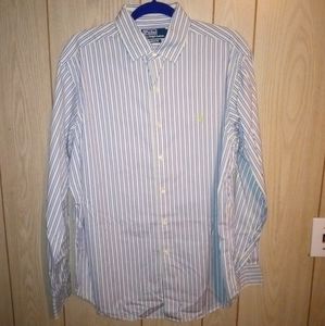 Polo Ralph Lauren Blue Soft Long Sleeve Shirt Mens Size Large